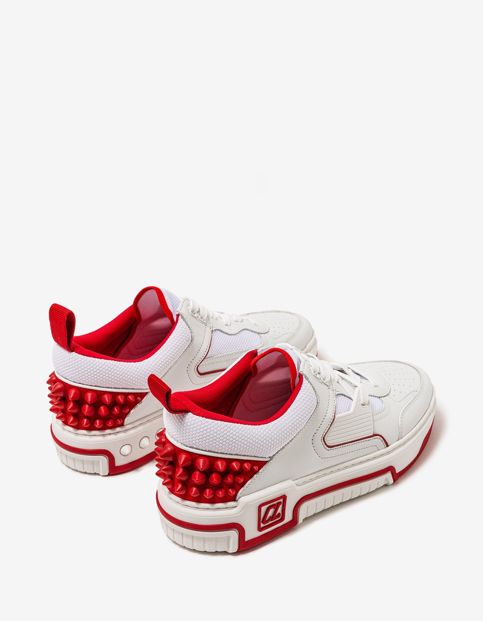 Chrisitian Louboutin Astroloubi White & Red Trainers – Zoo Fashions