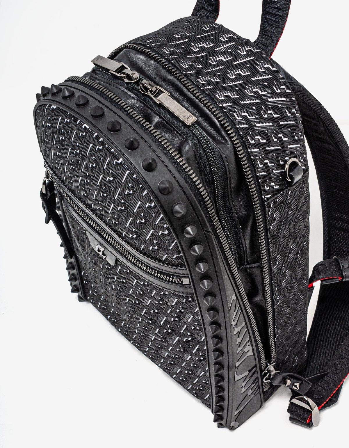 Christian Louboutin Blackparis Small Black Techno CL Backpack -