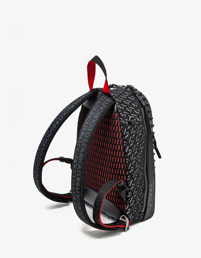 christian louboutin backpack mini Christian Louboutin Backparis Small Black Techno CL Backpack – mens designer fashion London – Zoo Fashions
