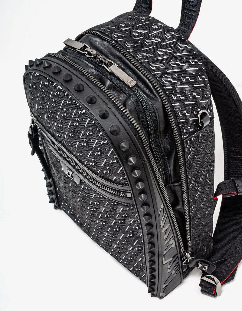 christian louboutin backpack mini Louboutin Backpacks and Bumbags Men Fabric Black/Red