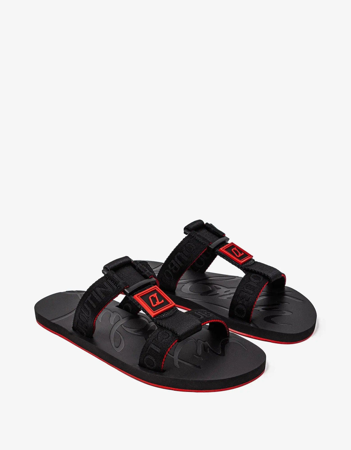 VIP CHRISTIAN LOUBOUTIN Surf Sandals▲Black Christian Louboutin Black Surf Sandals – Zoo Fashions