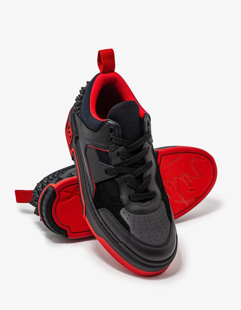 Christian Louboutin Christian Louboutin Astroloubi Black & Red Trainers