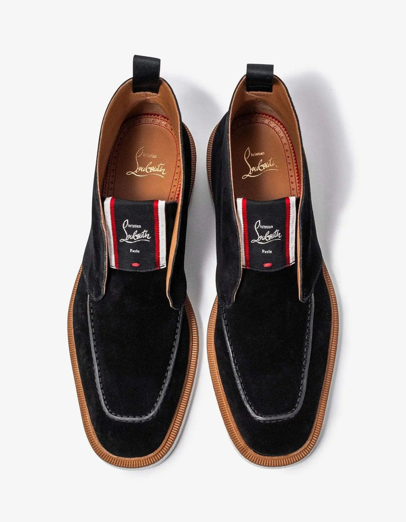Christian Louboutin Citycrepe Black Suede Ankle Boots – Zoo Christian Louboutin Citycrepe Black Suede Ankle Boots – Zoo