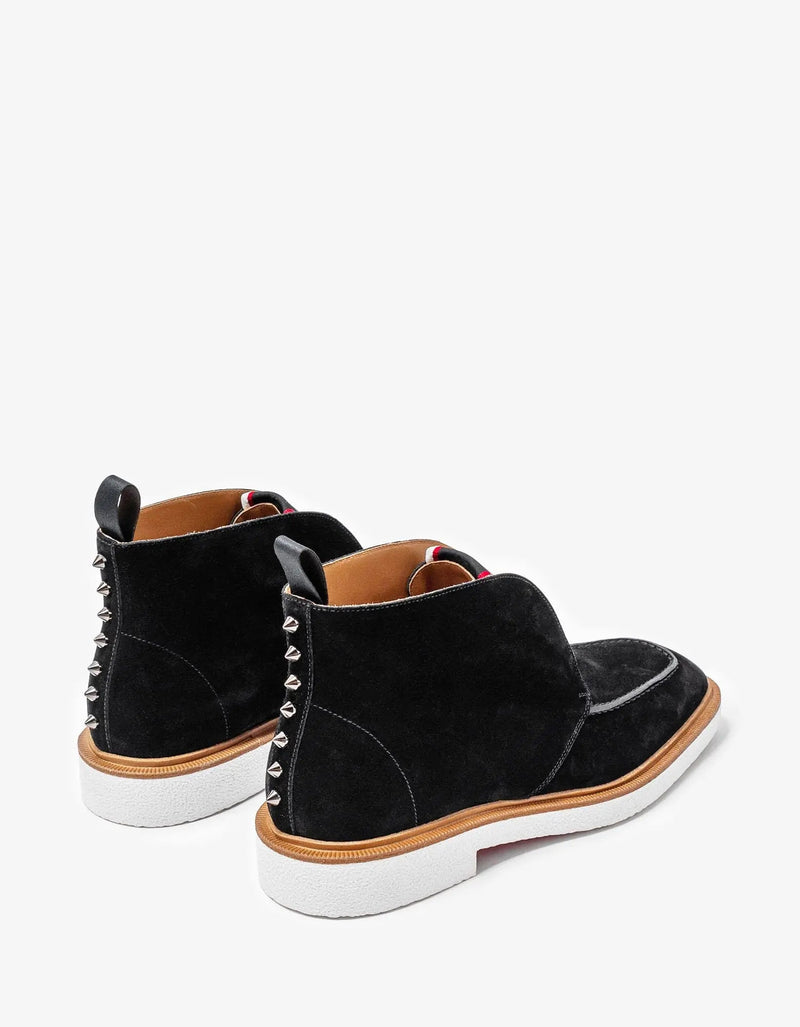 Christian Louboutin Citycrepe Black Suede Ankle Boots – Zoo Christian Louboutin Citycrepe Black Suede Ankle Boots – Zoo