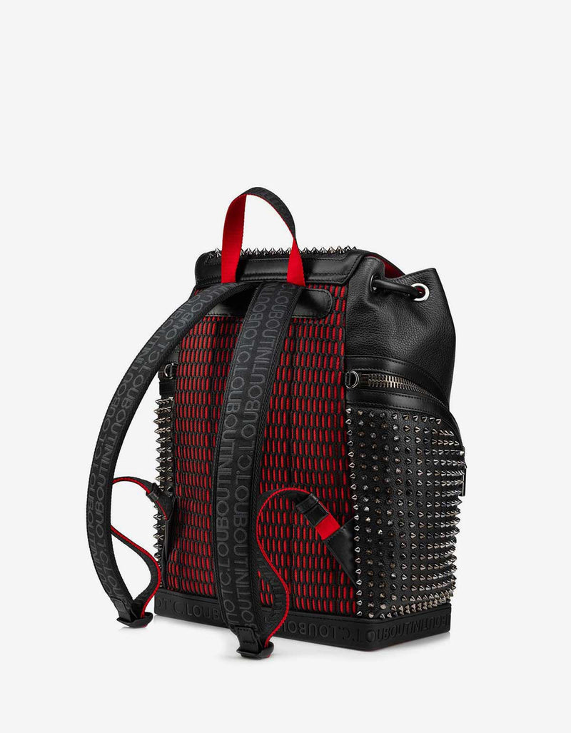 Christian Louboutin Explorafunk Black Leather Backpack