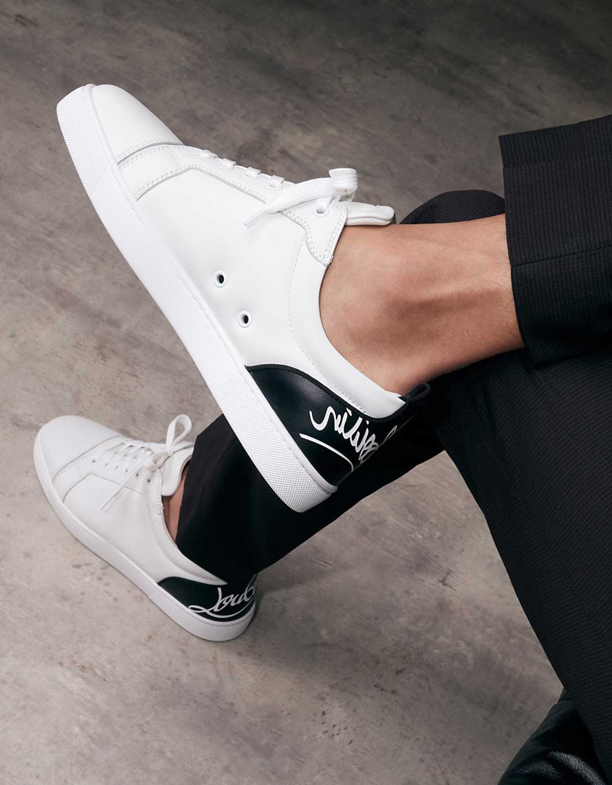 Christian Louboutin Fun Louis Junior White Trainers – Zoo Fashions