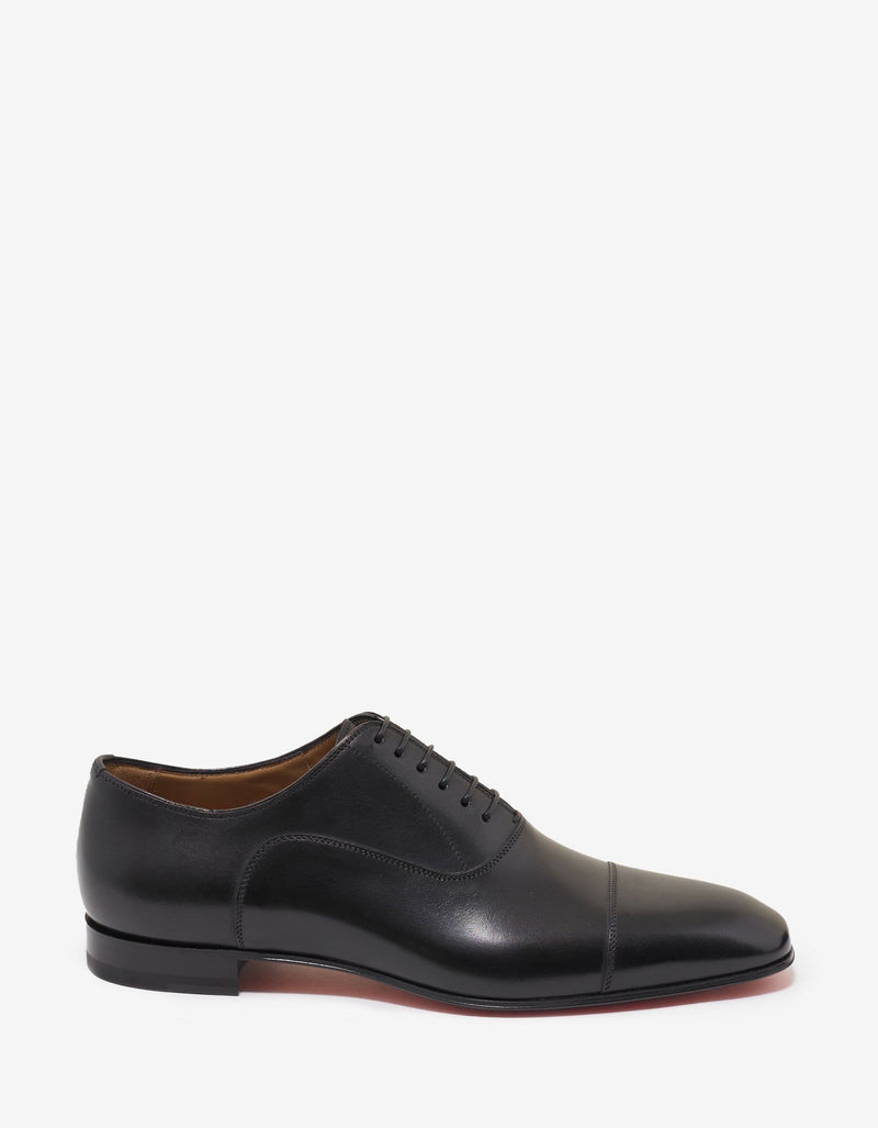 Christian Louboutin Greggo Black Leather Oxford Shoes -
