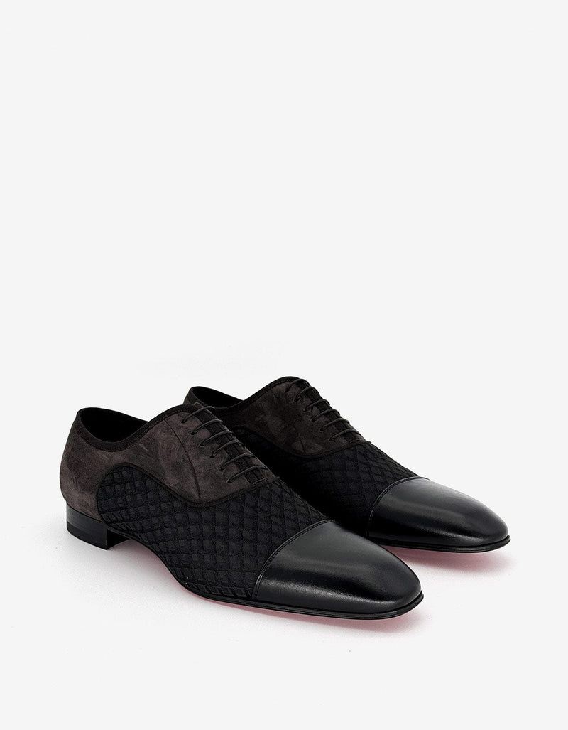 Christian Louboutin Greggo Flat Jacquard Black Shoes – Zoo Fashions
