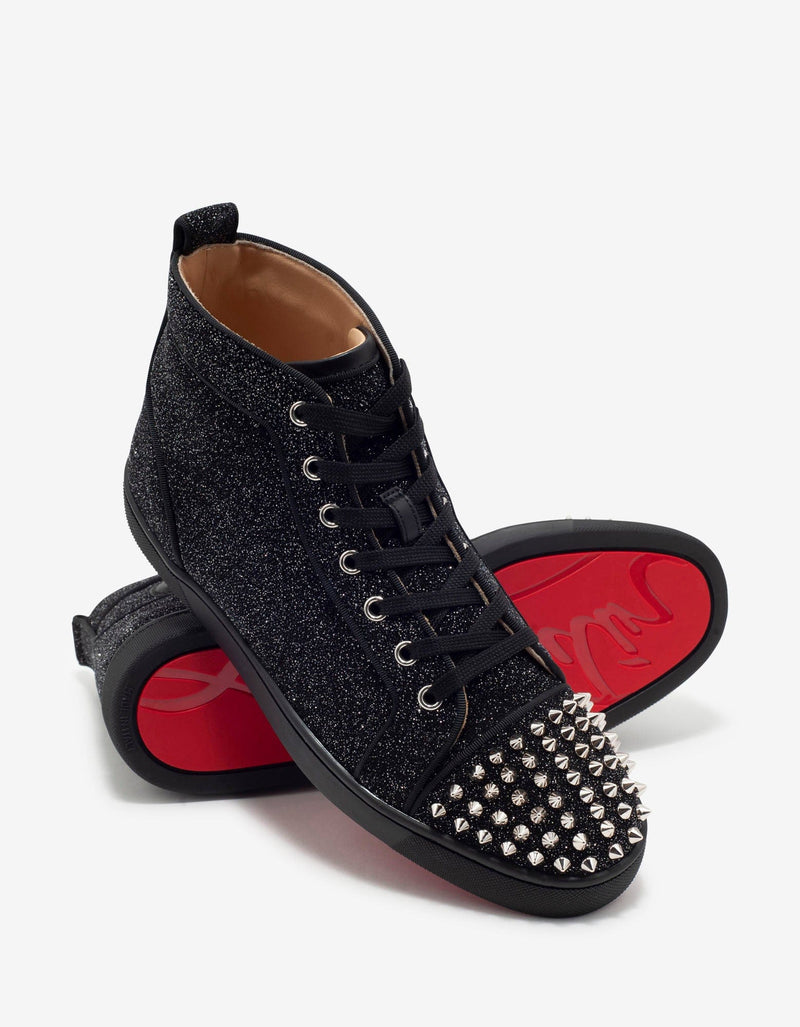 Christian Louboutin Lou Spikes Orlato Crosta Comete High Top Trainers