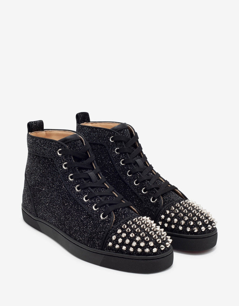 Christian Louboutin Lou Spikes Orlato Crosta Comete High Top Trainers