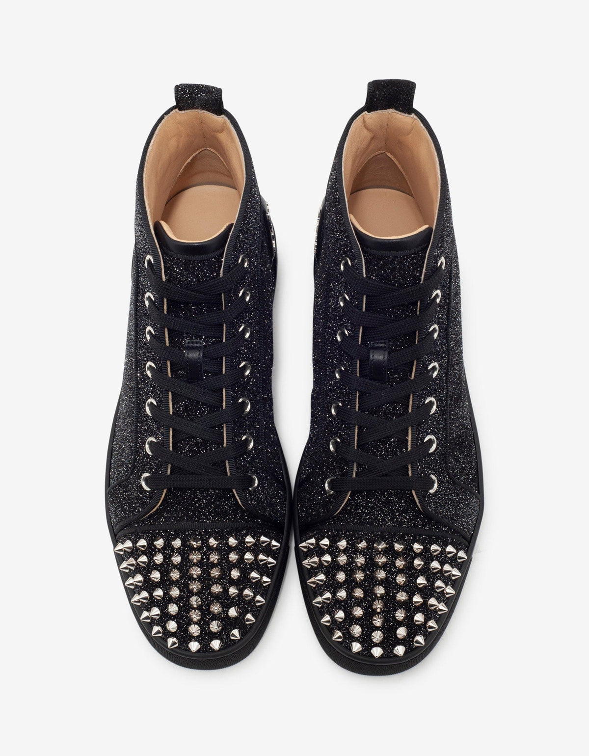 Christian Louboutin Lou Spikes Orlato Crosta Comete High Top Trainers
