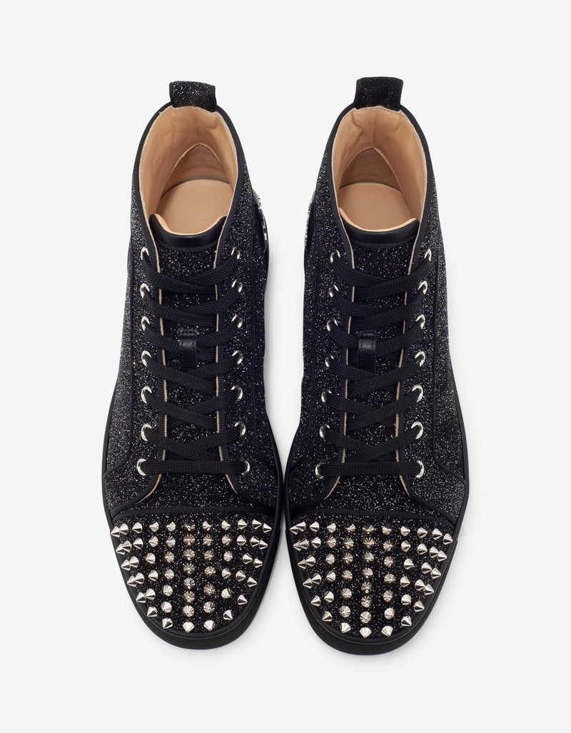 Christian Louboutin Lou Spikes Orlato Crosta Comete High Top Trainers