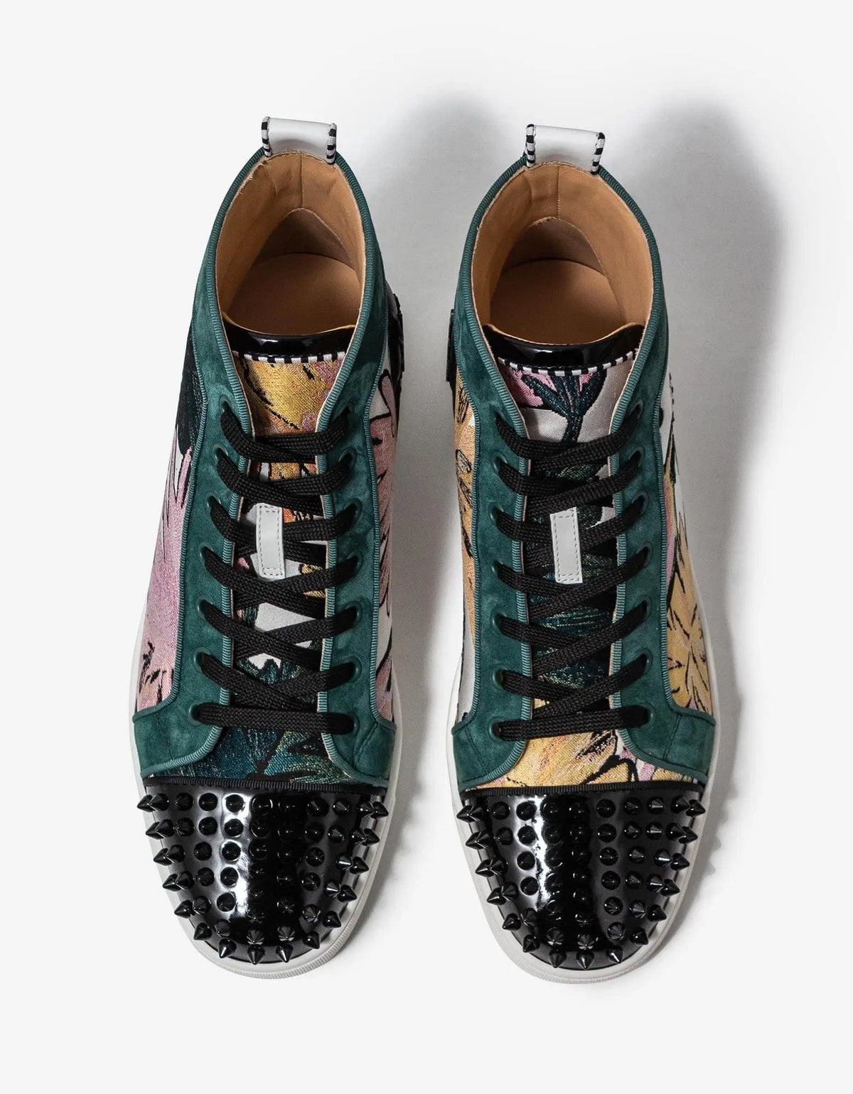 Christian Louboutin Lou Spikes Orlato フローラル スニーカー Christian Louboutin Lou Spikes Orlato Hanabi Floral Print