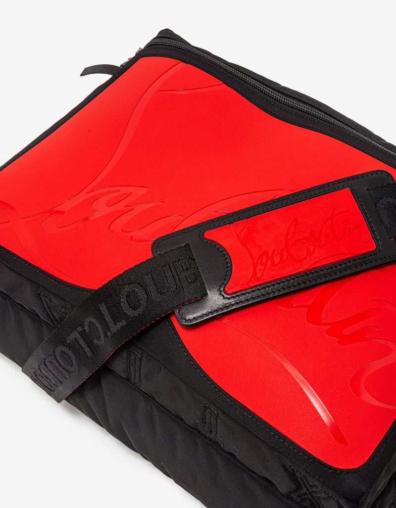 Christian Louboutin Loubideal Black Sneaker Sole Messenger Bag -