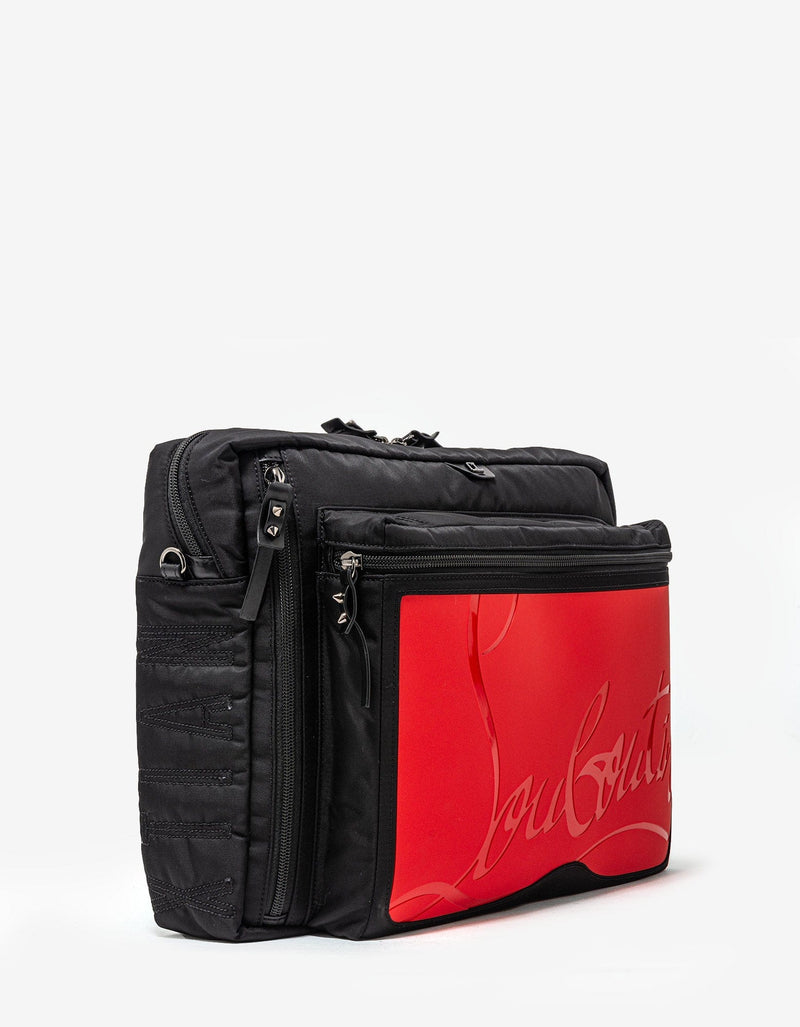 Christian Louboutin Loubideal Black Sneaker Sole Messenger Bag