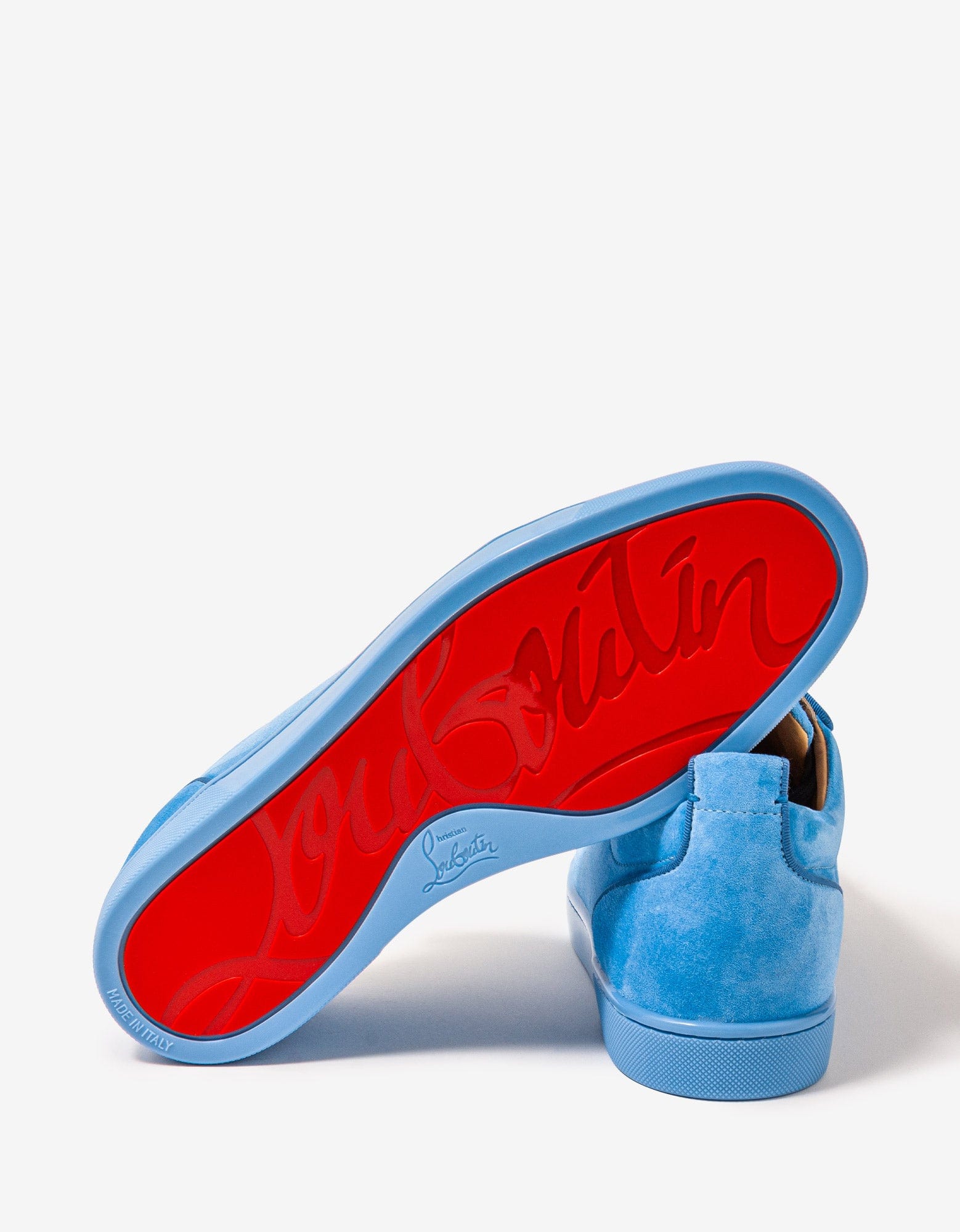 Christian Louboutin Louis Junior Orlato Greek Blue Suede