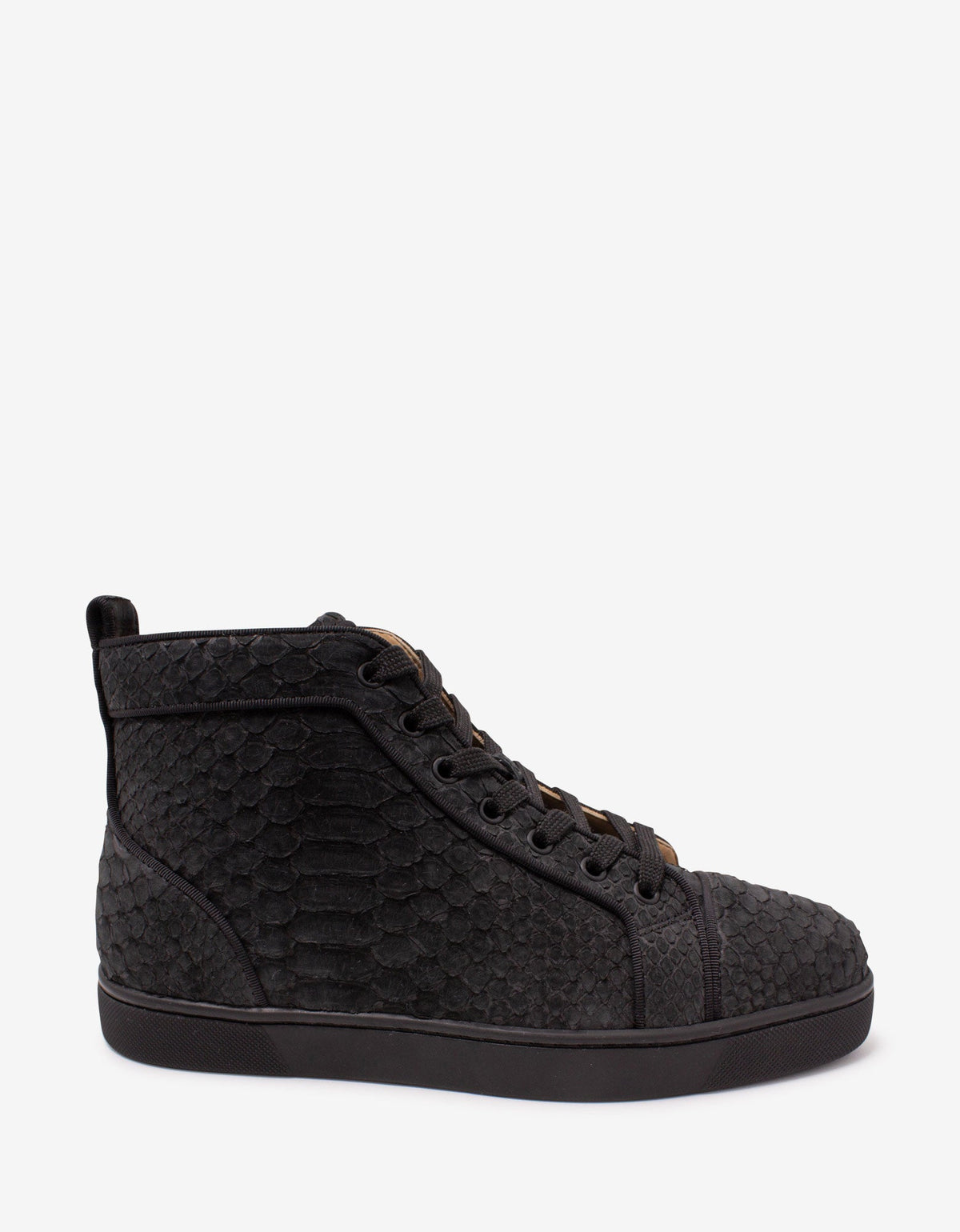 Christian Louboutin Louis Orlato Python Nubuck High Top Trainers