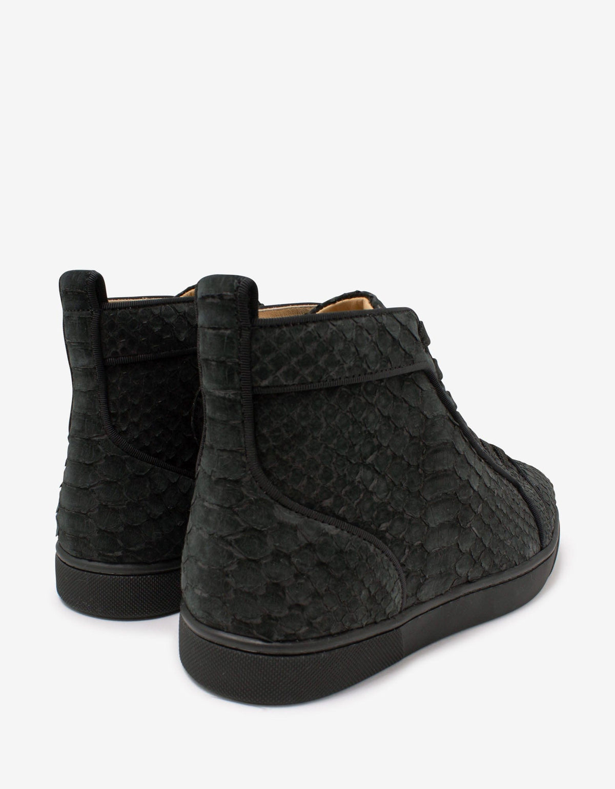 Christian Louboutin Louis Orlato Python Nubuck High Top Trainers