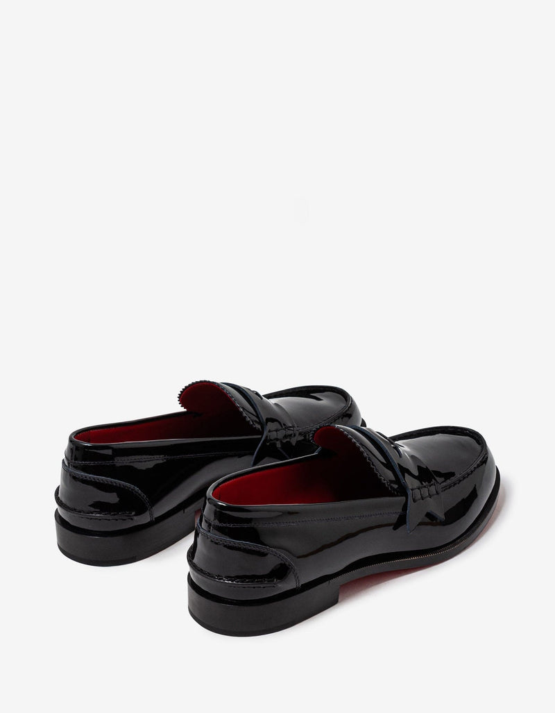 Christian Louboutin Penny Flat Black Patent Loafers