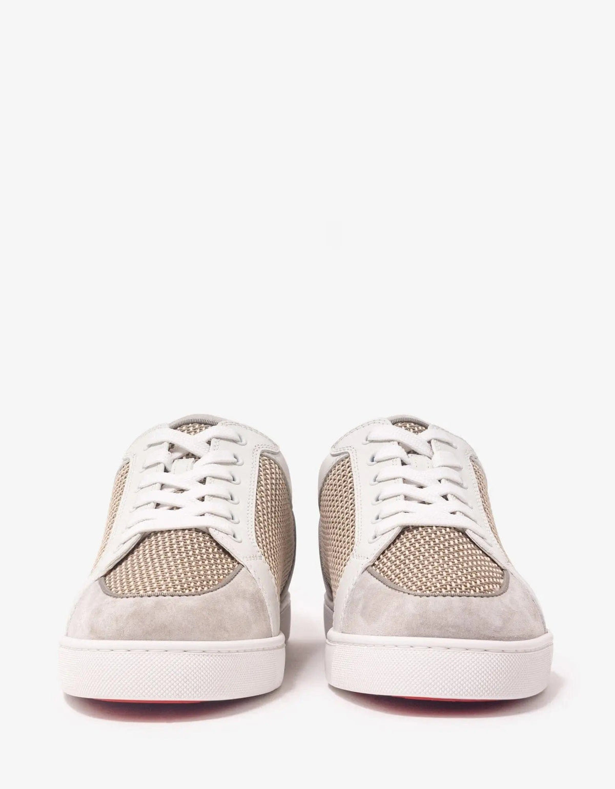 Christian Louboutin Rantulow Grey & Champagne Trainers