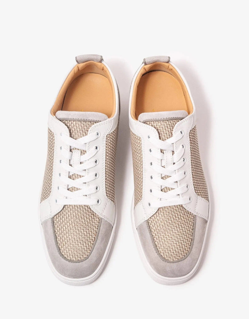Christian Louboutin Rantulow Grey & Champagne Trainers