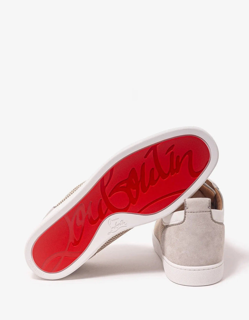 Christian Louboutin Rantulow Grey & Champagne Trainers
