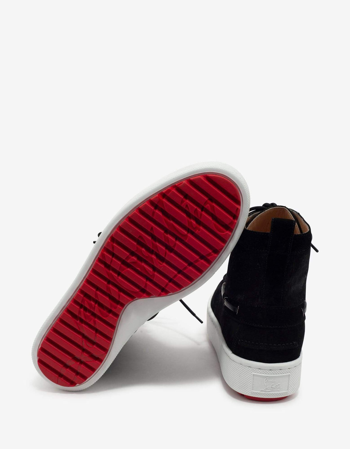 Christian Louboutin Torontoto Black Suede & Pony Hair Boots