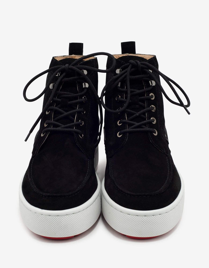 Christian Louboutin Torontoto Black Suede & Pony Hair Boots