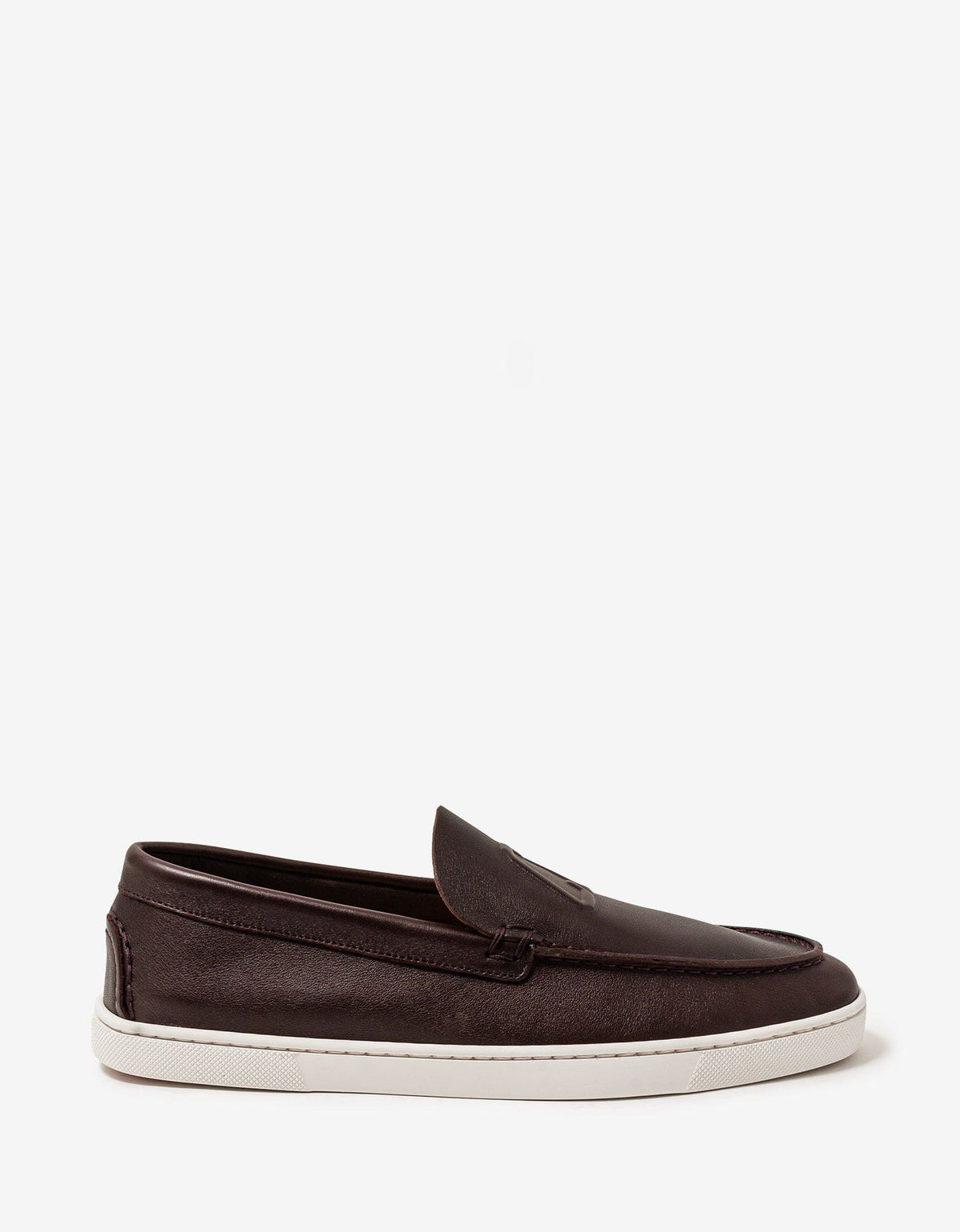 Christian Louboutin Varsiboat Brown Leather Boat Shoes -