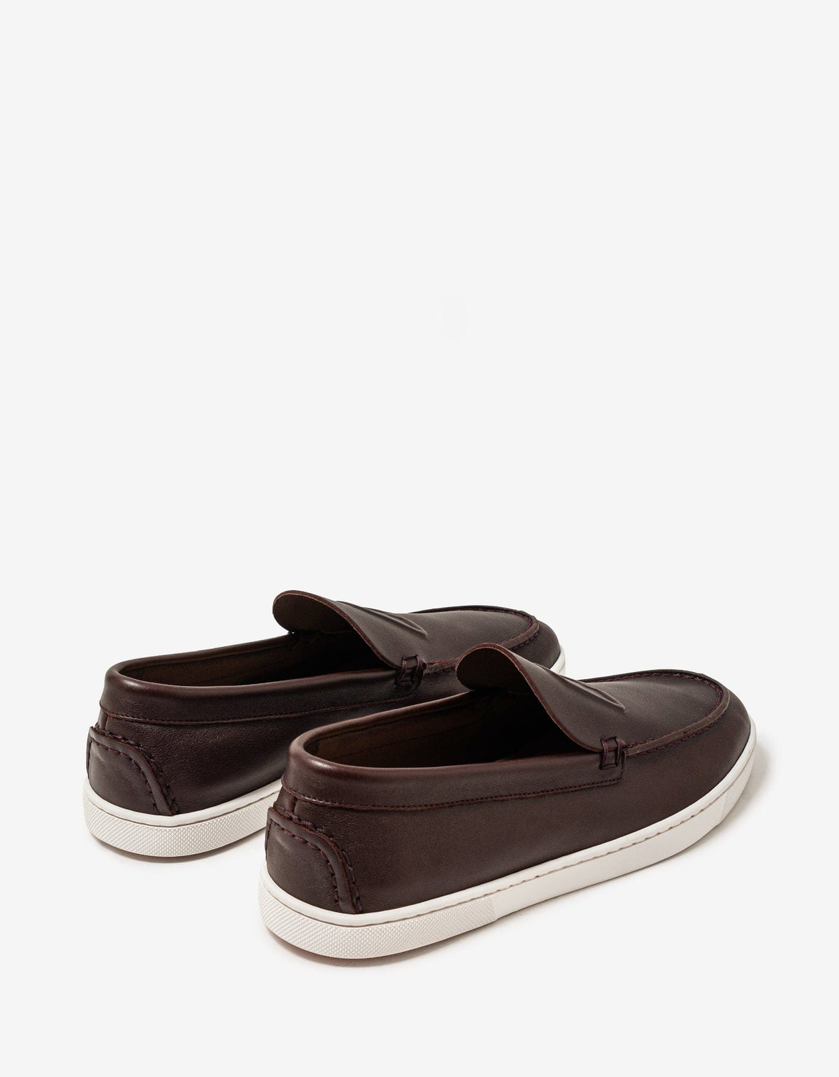 Christian Louboutin Varsiboat Brown Leather Boat Shoes