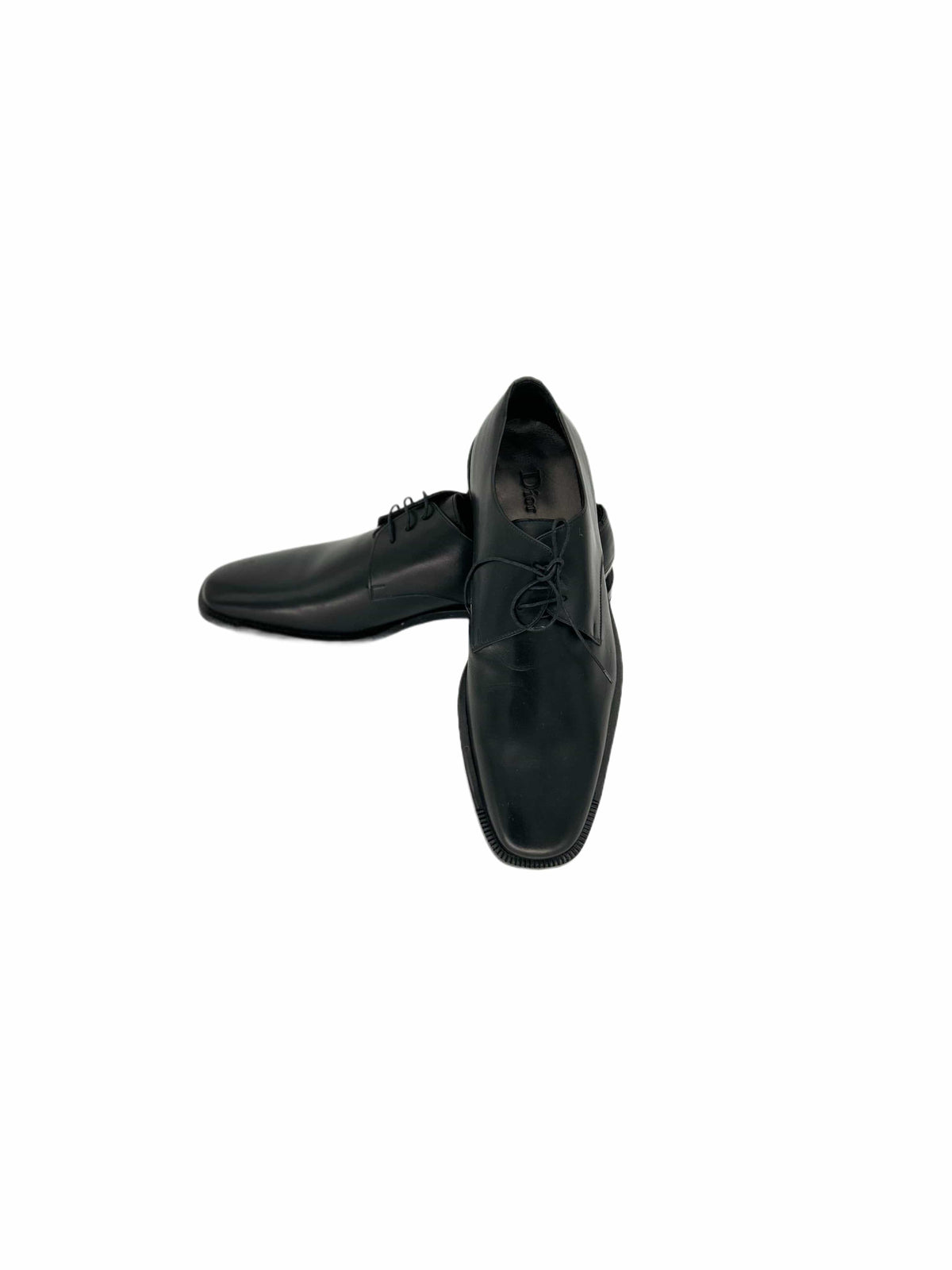 Dior Homme Black Derby Lace Shoes With 'Scar' Details On Heel