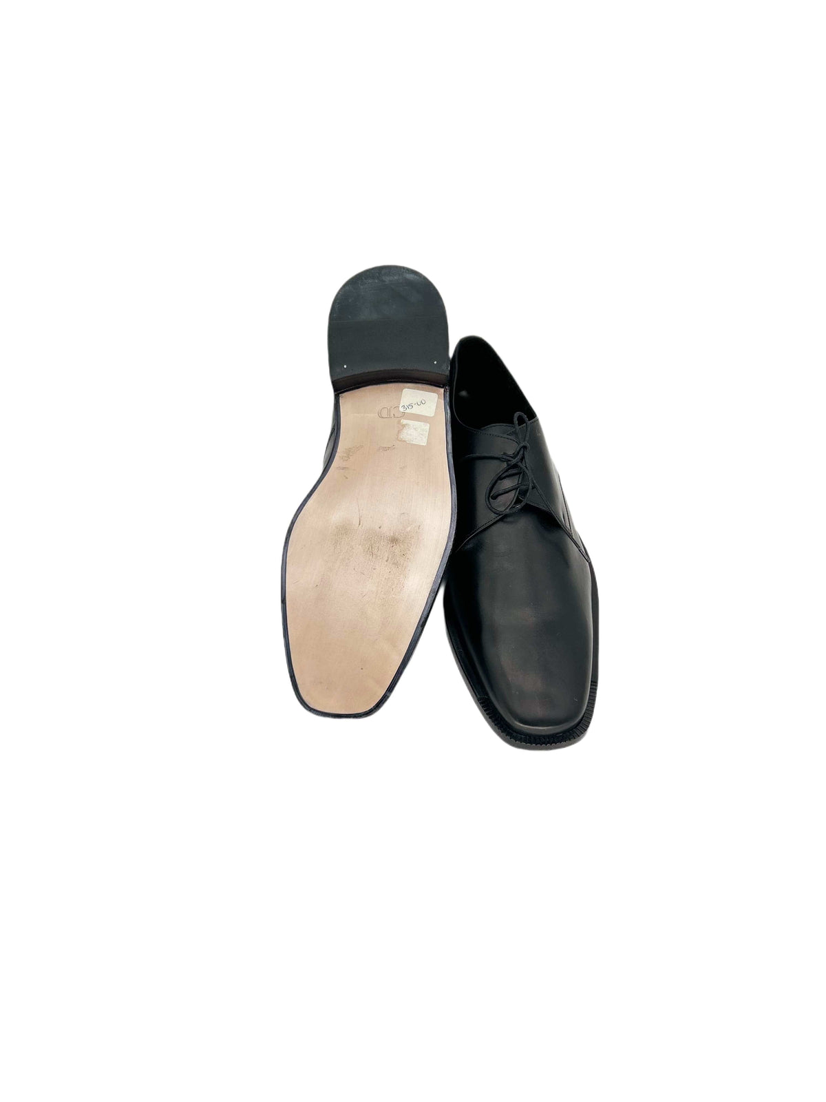 Dior Homme Black Derby Lace Shoes With 'Scar' Details On Heel