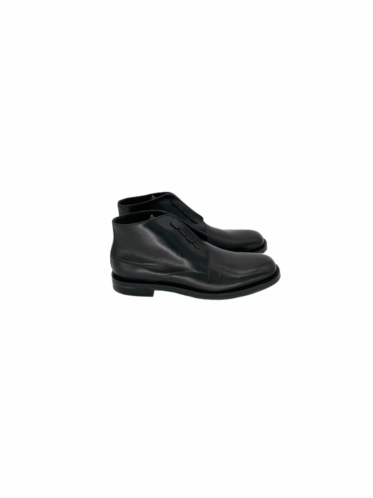 Dior Homme Black Derby Lace Up Boot With 'Scar' Details