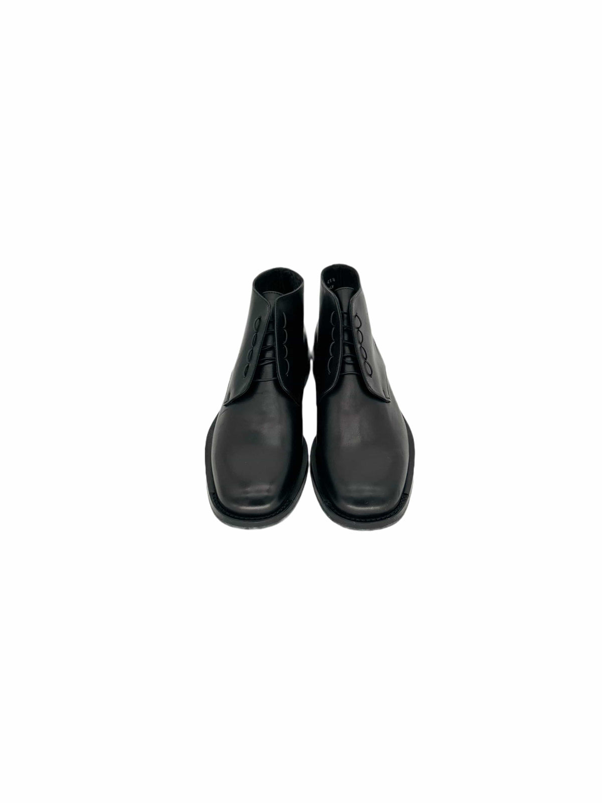 Dior Homme Black Derby Lace Up Boot With 'Scar' Details