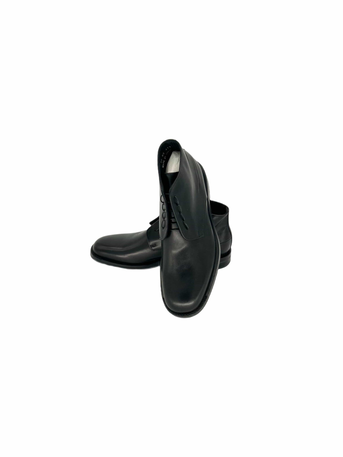 Dior Homme Black Derby Lace Up Boot With 'Scar' Details