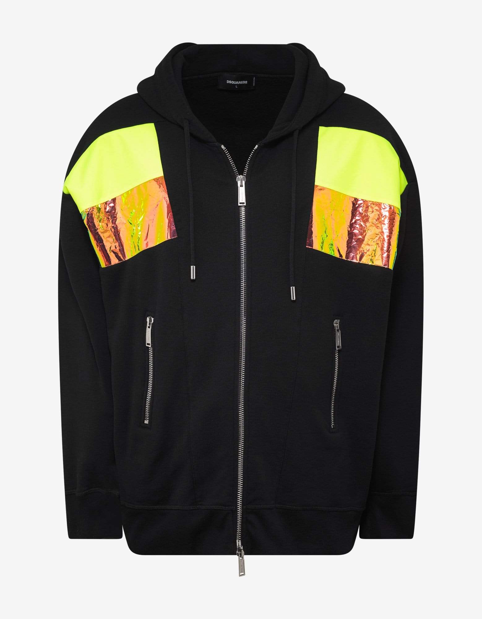 Neon Panelled Hoodie