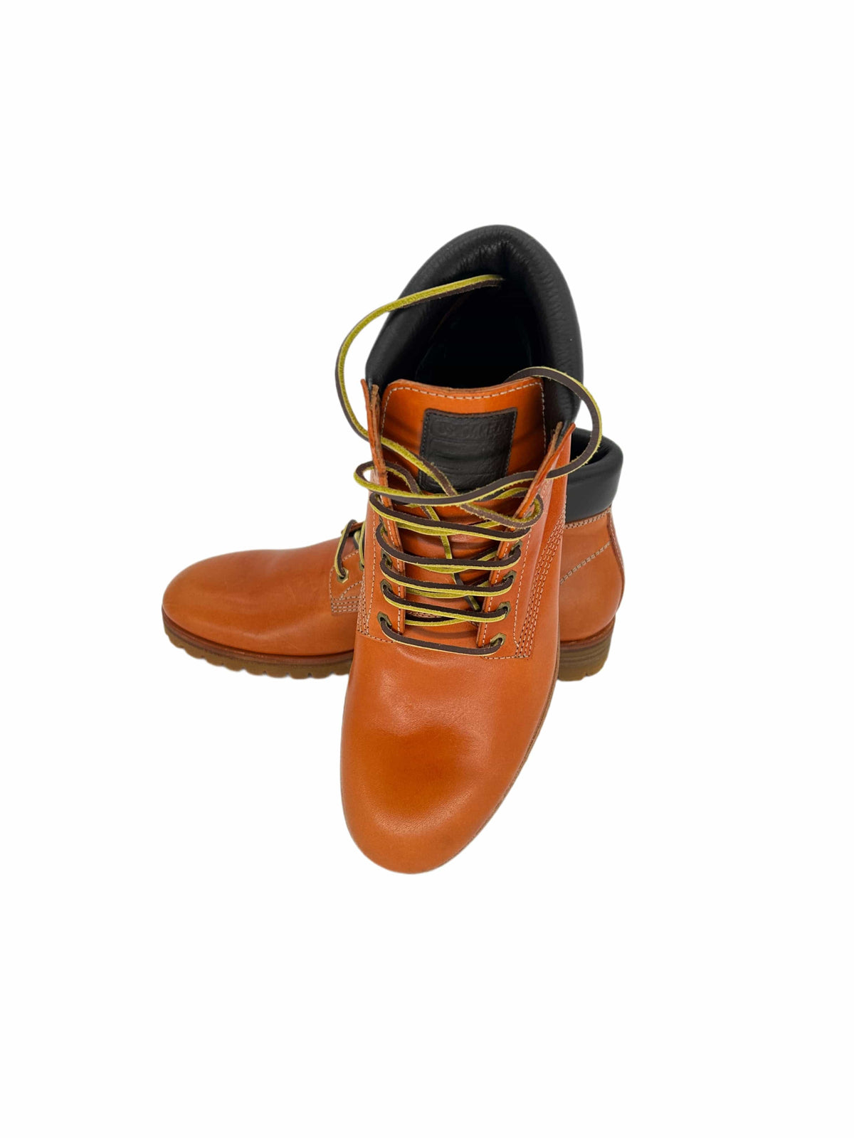 Dsquared2 Orange Leather Ankle Boots