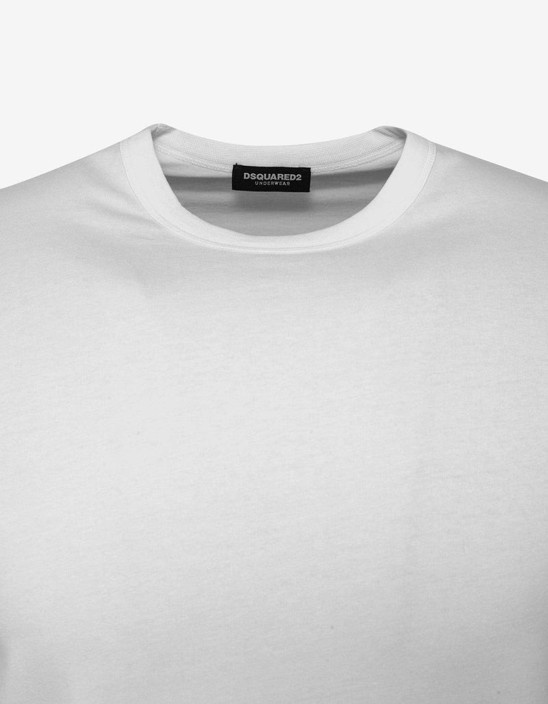 Dsquared2 White DSQ2 Sleeve Print T-Shirt