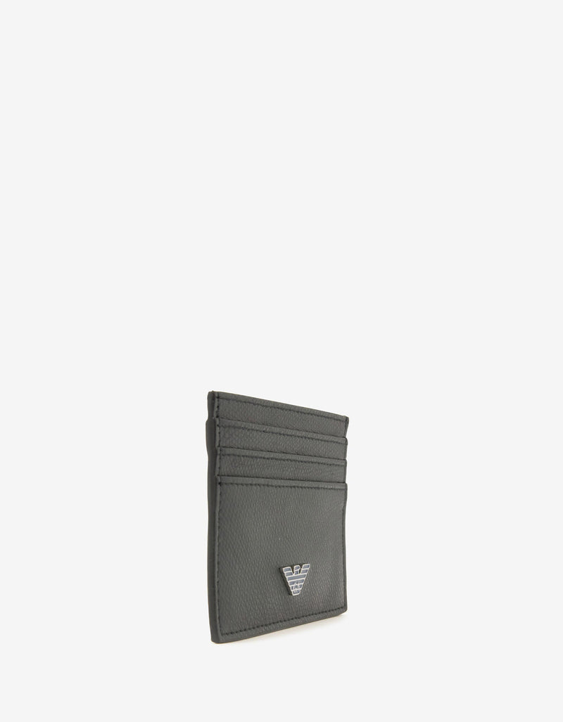 Emporio Armani Black Eagle Logo Wallet & Card Holder Gift Set