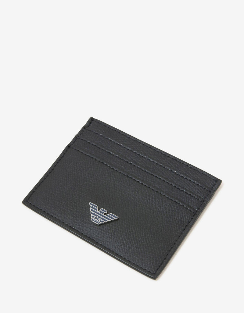Emporio Armani Black Eagle Logo Wallet & Card Holder Gift Set
