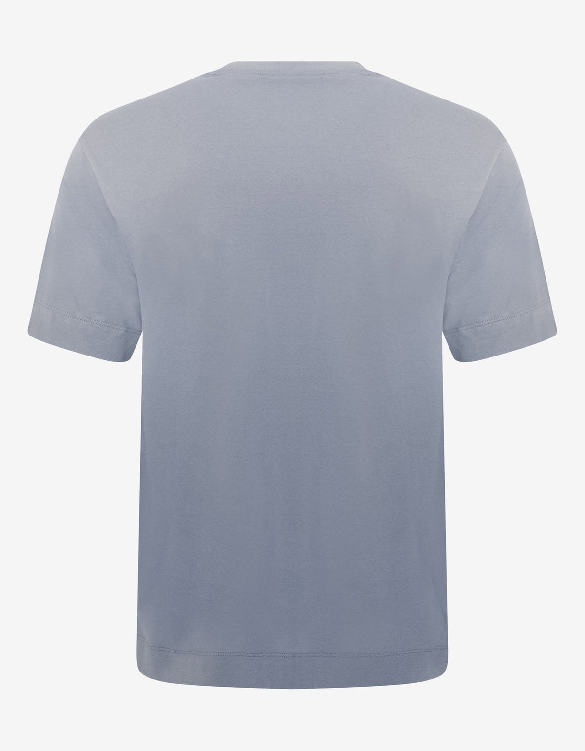 Emporio Armani Blue Signature Logo Embroidery T-Shirt