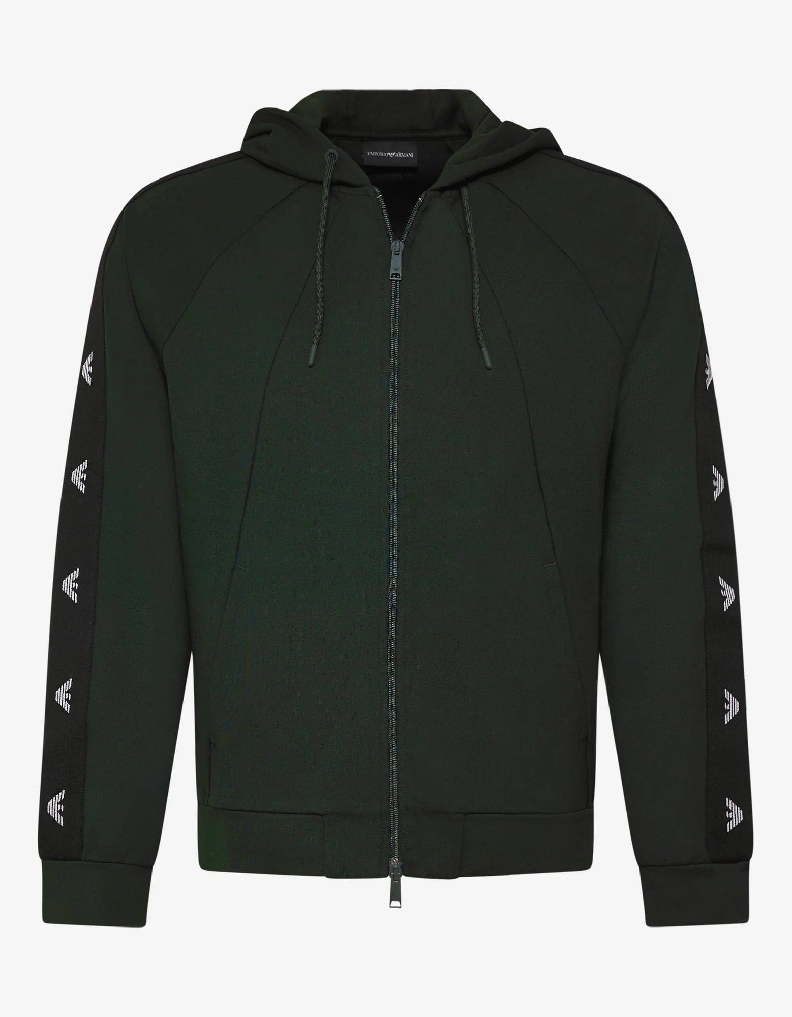 Emporio Armani Green Eagle Logo Tape Hoodie – Zoo Fashions
