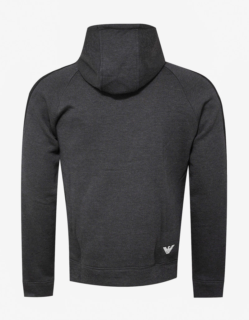 Emporio Armani Grey Grosgrain Trim Hoodie