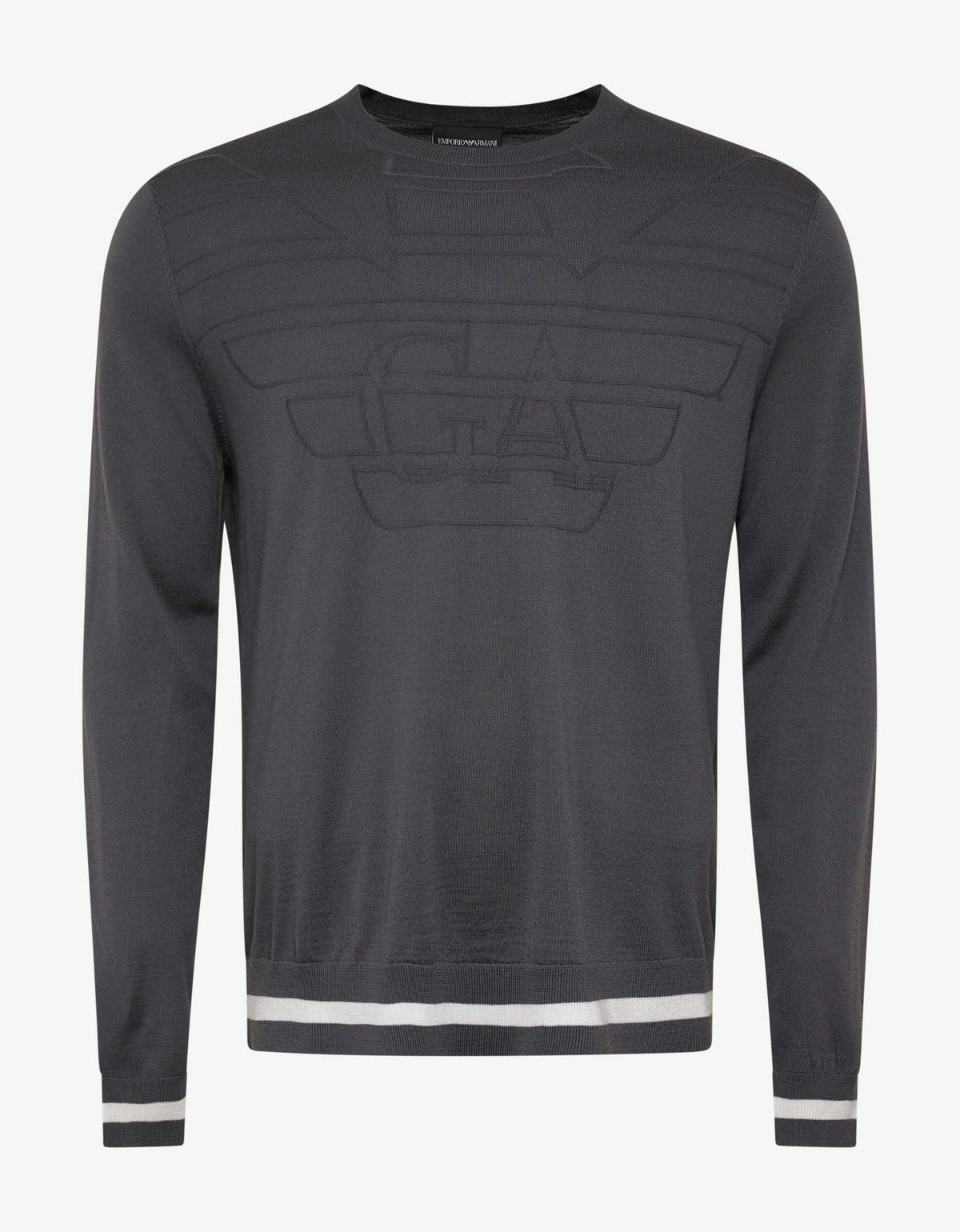 Logo Embossed Wool Sweater