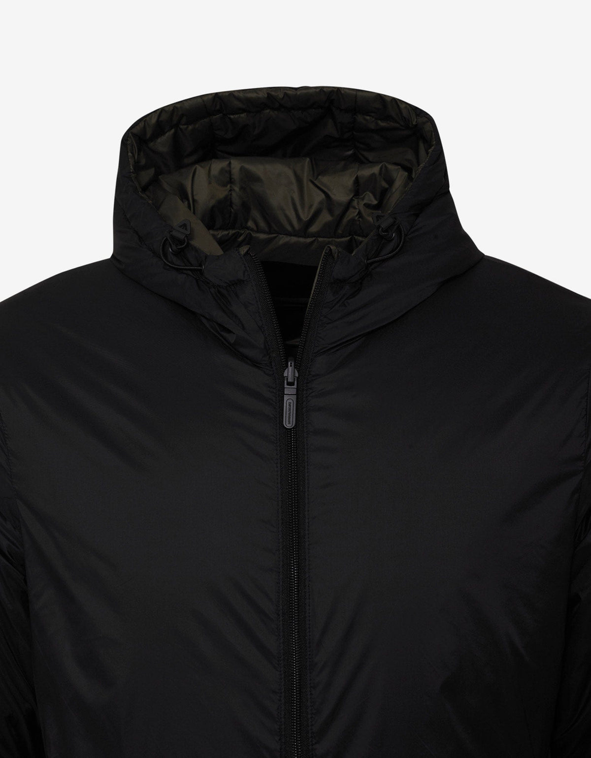 Emporio Armani Khaki Eagle Logo Reversible Jacket