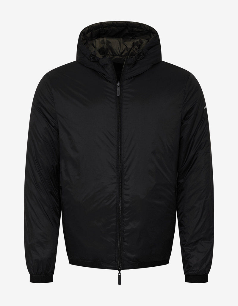 Emporio Armani Khaki Eagle Logo Reversible Jacket