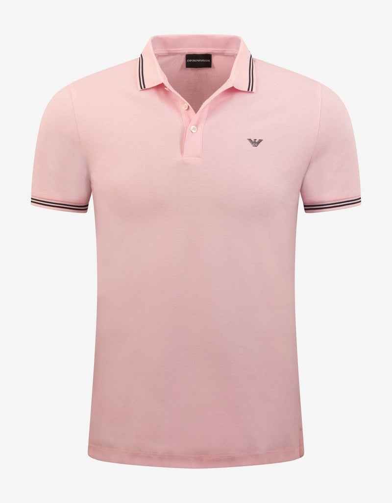 Emporio Armani Pink Eagle Logo Polo T-Shirt