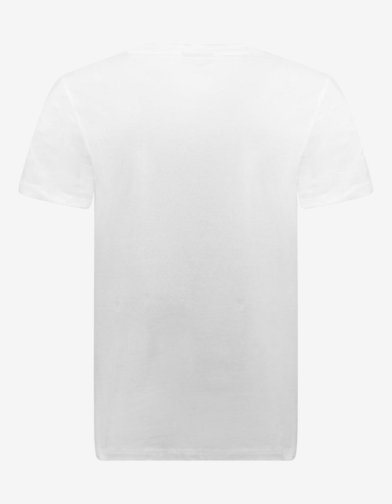 Emporio Armani White EA Logo Print T-Shirt