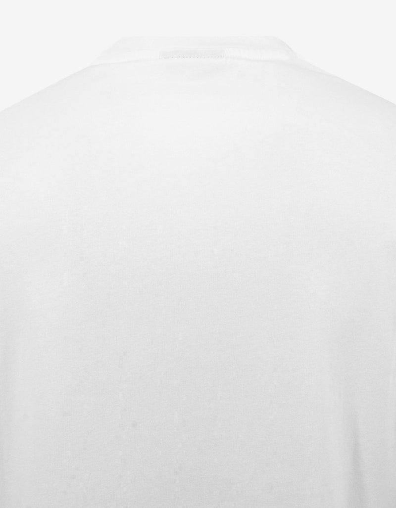 Emporio Armani White EA Logo Print T-Shirt