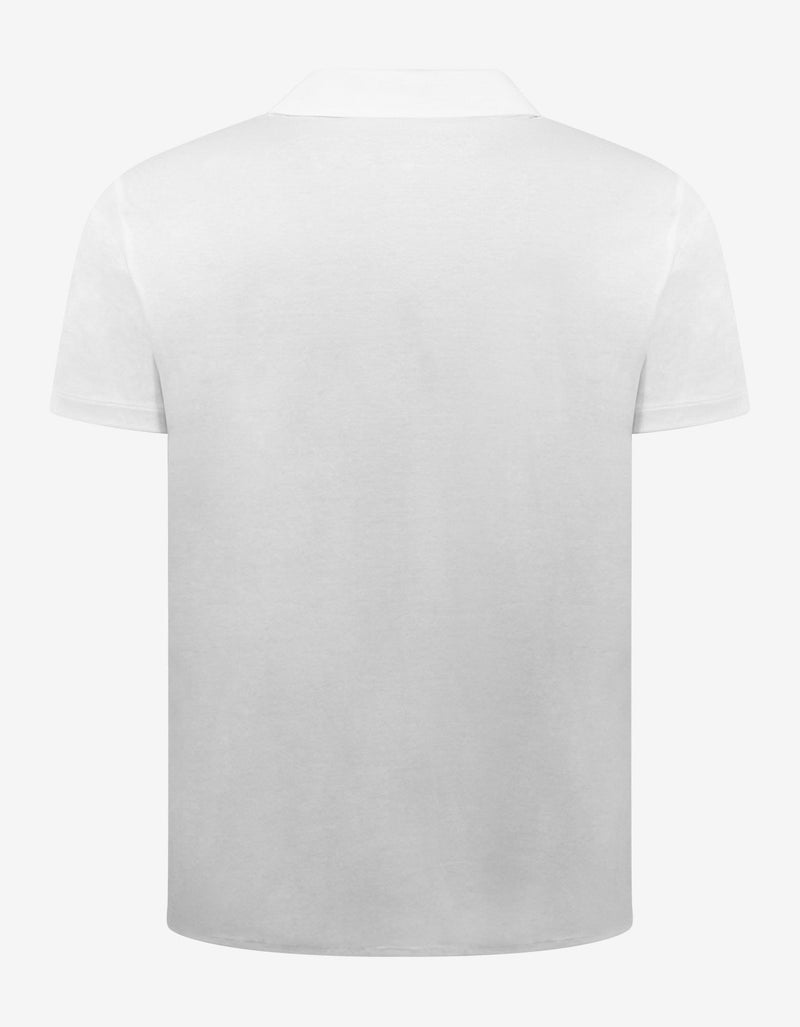 Emporio Armani White Jersey Cotton Short Sleeve Shirt